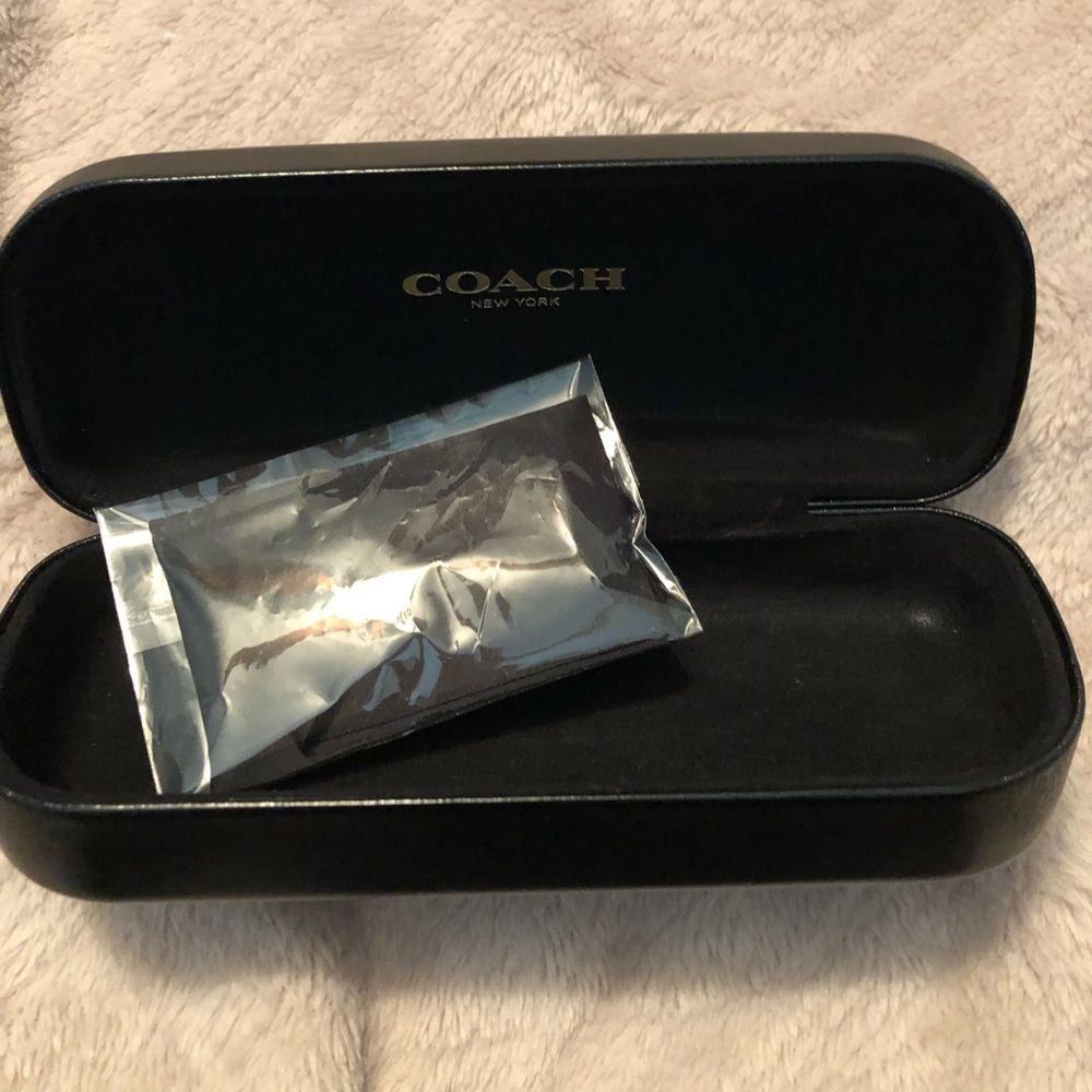 Coach Sunglass Case / unused microfiber cloth